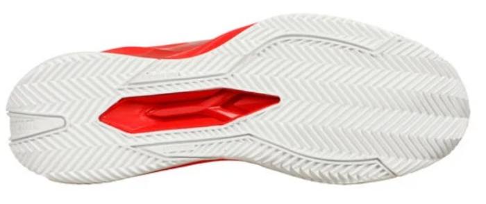 Wilson Rush Pro 4.5 Sandplatzschuh Herren / Rot-Weiß